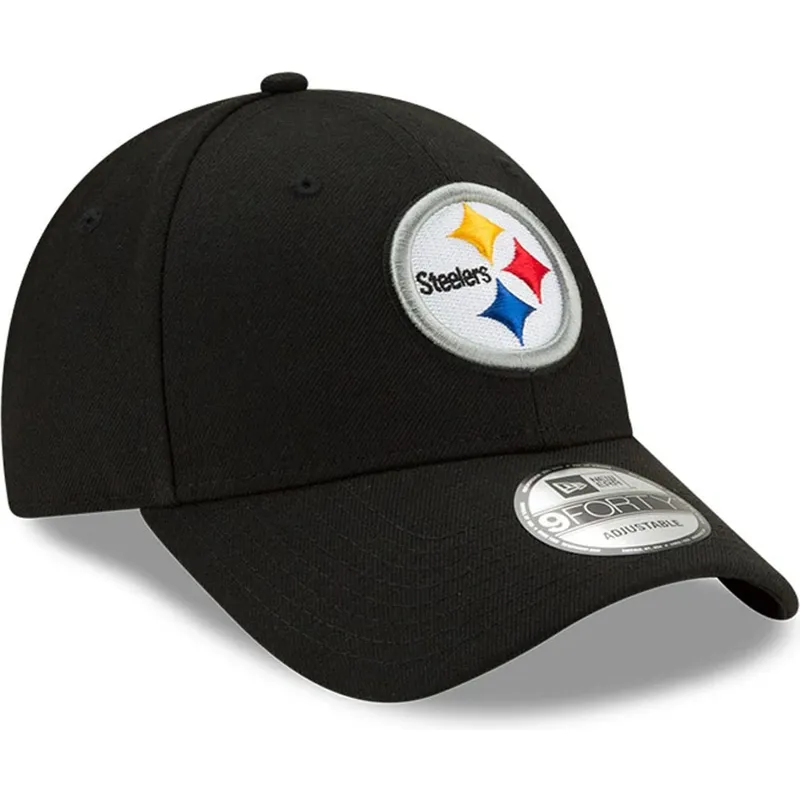 lippikset-kaareva-musta-saadettava-nauha-9forty-the-league-pittsburgh-steelers-nfl-new-era