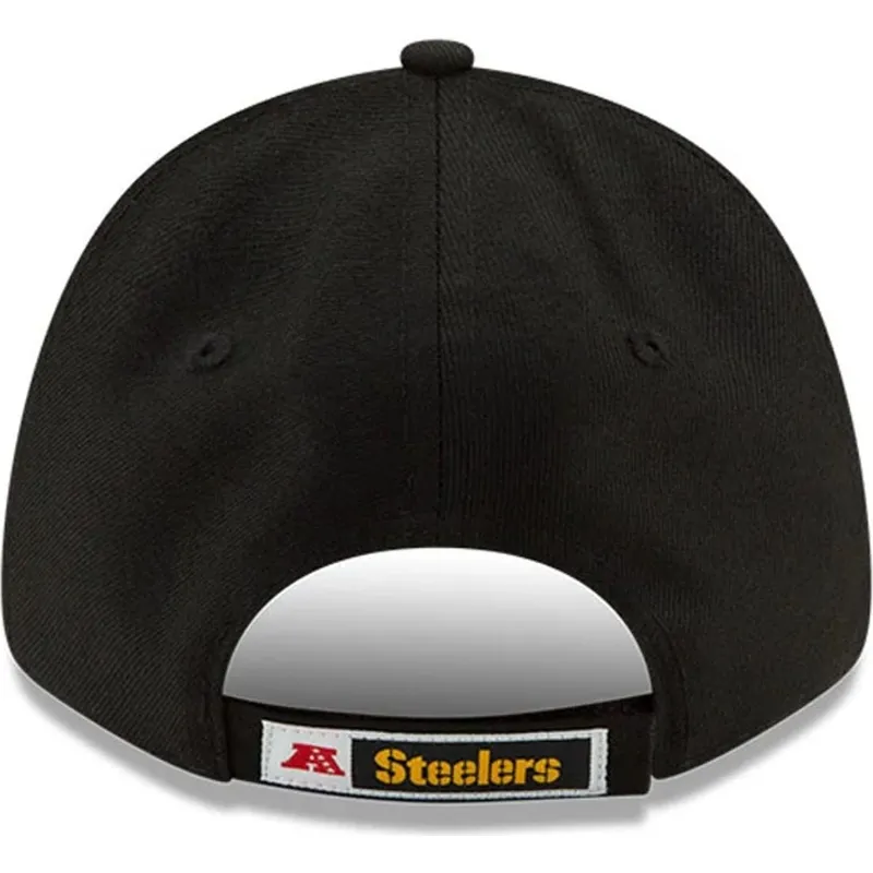 lippikset-kaareva-musta-saadettava-nauha-9forty-the-league-pittsburgh-steelers-nfl-new-era