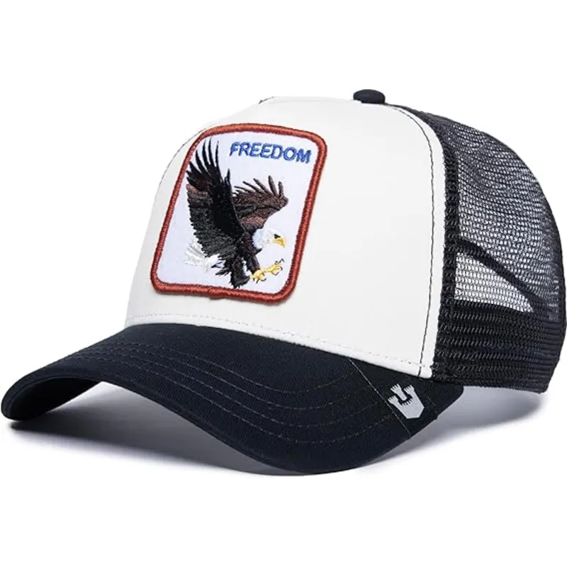 lippikset-kaareva-rekka-valkoinen-snapback-freedom-the-farm-goorin-bros