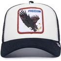lippikset-kaareva-rekka-valkoinen-snapback-freedom-the-farm-goorin-bros