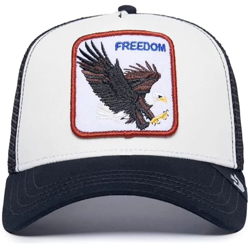 lippikset-kaareva-rekka-valkoinen-snapback-freedom-the-farm-goorin-bros