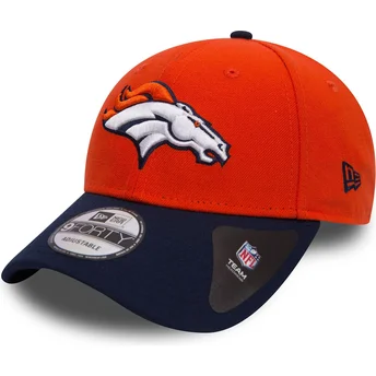 Lippikset kaareva oranssi säädettävä nauha 9FORTY The League Denver Broncos NFL New Era
