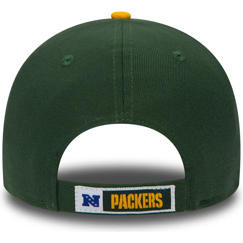 lippikset-kaareva-vihrea-saadettava-nauha-9forty-the-league-green-bay-packers-nfl-new-era