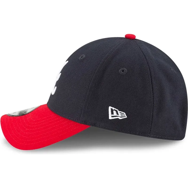 lippikset-kaareva-laivastonsininen-saadettava-nauha-9forty-the-league-atlanta-braves-mlb-new-era