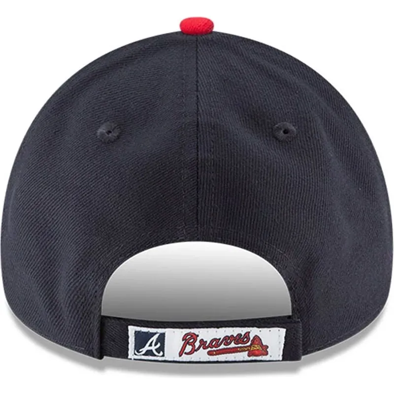 lippikset-kaareva-laivastonsininen-saadettava-nauha-9forty-the-league-atlanta-braves-mlb-new-era