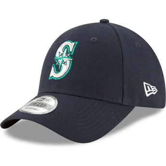 Lippikset kaareva laivastonsininen säädettävä nauha 9FORTY The League Seattle Mariners MLB New Era