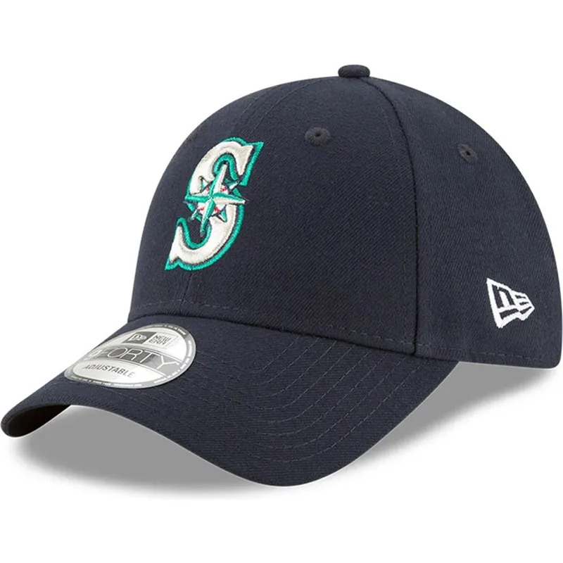lippikset-kaareva-laivastonsininen-saadettava-nauha-9forty-the-league-seattle-mariners-mlb-new-era