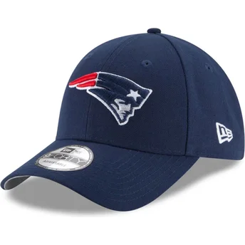 Lippikset kaareva laivastonsininen säädettävä nauha 9FORTY The League New England Patriots NFL New Era