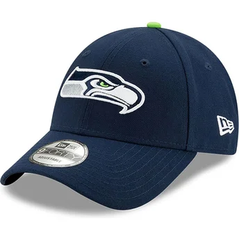 lippikset-kaareva-laivastonsininen-saadettava-nauha-9forty-the-league-seattle-seahawks-nfl-new-era