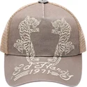 lippikset-kaareva-rekka-beige-snapback-desert-tiger-ed-hardy