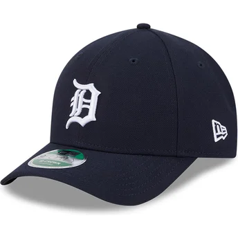 New Era Curved Brim 9FORTY M-Crown Player Replica Detroit Tigers MLB Navy Blue Snapback Cap