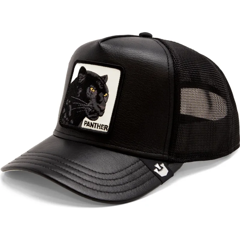 lippikset-kaareva-rekka-musta-snapback-shleather-panther-the-farm-goorin-bros