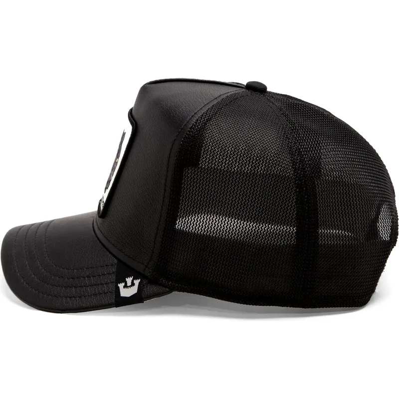 lippikset-kaareva-rekka-musta-snapback-shleather-panther-the-farm-goorin-bros
