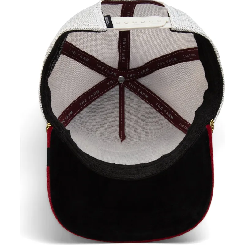 lippikset-kaareva-rekka-punainen-snapback-cock-garnet-rooster-the-farm-jewel-tones-the-farm-goorin-bros