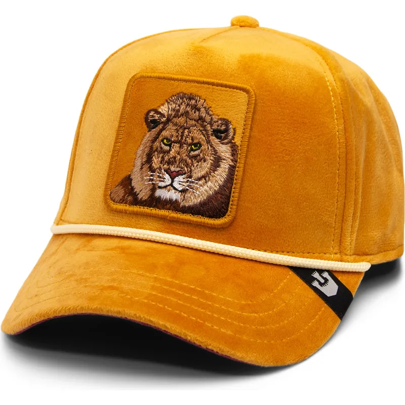 lippikset-kaareva-keltainen-snapback-lion-royalty-the-farm-goorin-bros