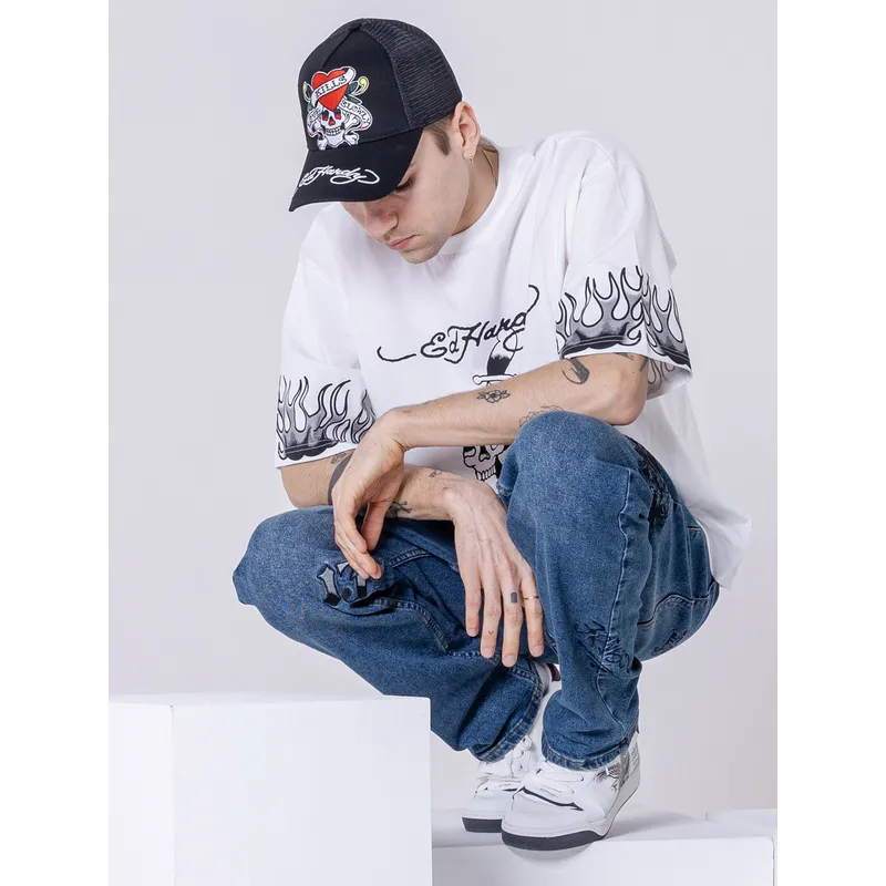 lippikset-kaareva-rekka-musta-snapback-love-kills-slowly-ed-hardy
