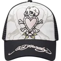 lippikset-kaareva-rekka-musta-snapback-death-before-ed-hardy