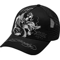 lippikset-kaareva-rekka-musta-snapback-mono-giant-ed-hardy