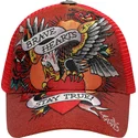 lippikset-kaareva-rekka-punainen-snapback-brave-hearts-ed-hardy
