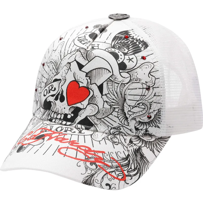 lippikset-kaareva-rekka-valkoinen-snapback-death-or-glory-ed-hardy lippikset-kaareva-rekka-valkoinen-snapback-death-or-glory-ed-hardy