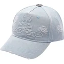 lippikset-kaareva-sininen-saadettava-nauha-denim-embossed-skull-ed-hardy