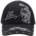 lippikset-kaareva-musta-saadettava-nauha-lucky-ed-hardy