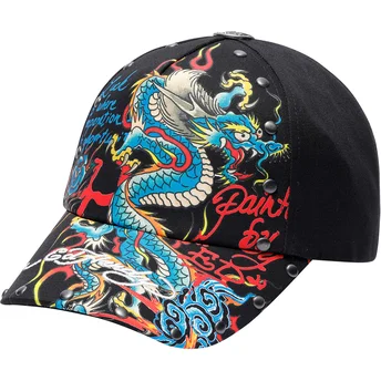 Cap kaareva black adjustable strap Ed Hardy