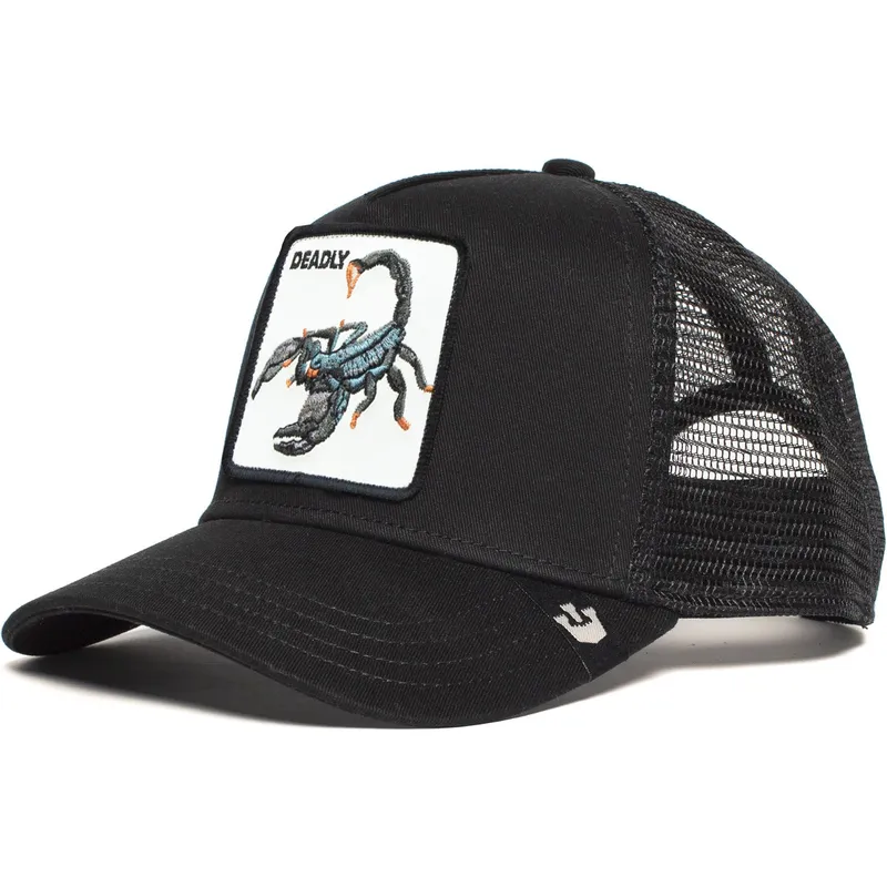 lippikset-kaareva-rekka-musta-snapback-deadly-the-deadliest-scorpion-the-farm-goorin-bros