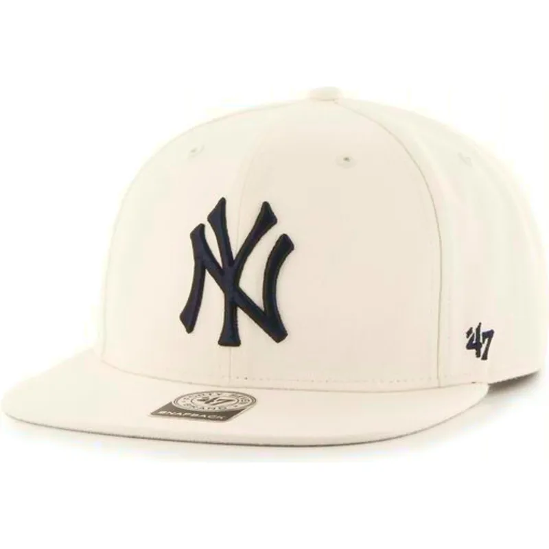lippikset-littea-beige-snapback-new-york-yankees-mlb-47-brand