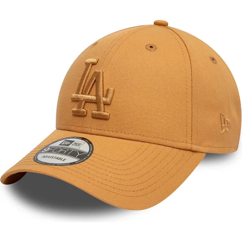lippikset-kaareva-ruskea-saadettava-nauha-9forty-league-essential-los-angeles-dodgers-mlb-new-era