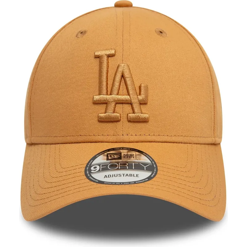 lippikset-kaareva-ruskea-saadettava-nauha-9forty-league-essential-los-angeles-dodgers-mlb-new-era