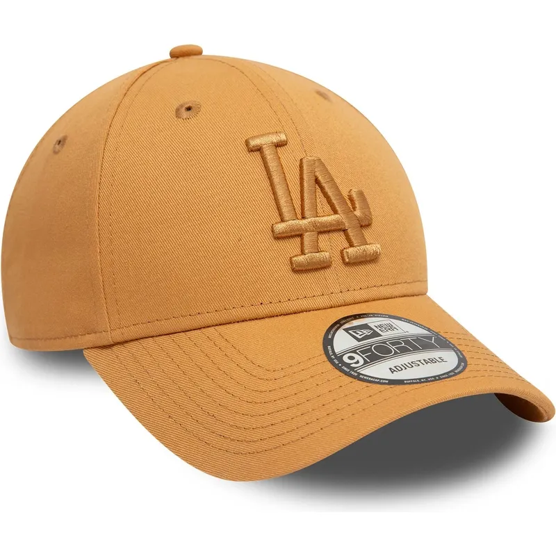 lippikset-kaareva-ruskea-saadettava-nauha-9forty-league-essential-los-angeles-dodgers-mlb-new-era