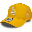 lippikset-kaareva-rekka-keltainen-snapback-9forty-a-frame-league-essential-los-angeles-dodgers-mlb-new-era