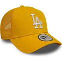 lippikset-kaareva-rekka-keltainen-snapback-9forty-a-frame-league-essential-los-angeles-dodgers-mlb-new-era