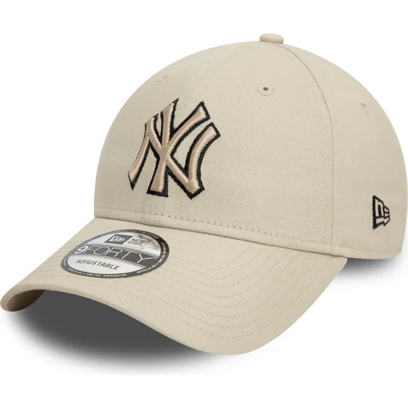 cap-kaareva-beige-adjustable-strap-negro-9forty-team-outline-new-york-yankees-mlb-new-era cap-kaareva-beige-adjustable-strap-negro-9forty-team-outline-new-york-yankees-mlb-new-era