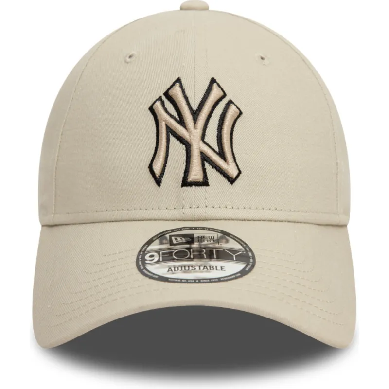 cap-kaareva-beige-adjustable-strap-negro-9forty-team-outline-new-york-yankees-mlb-new-era cap-kaareva-beige-adjustable-strap-negro-9forty-team-outline-new-york-yankees-mlb-new-era