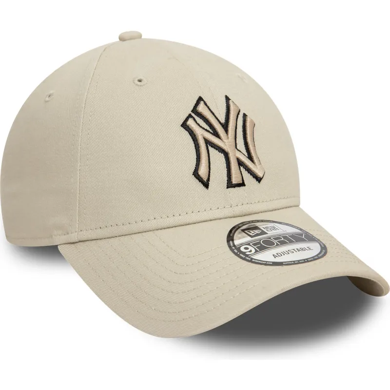 cap-kaareva-beige-adjustable-strap-negro-9forty-team-outline-new-york-yankees-mlb-new-era cap-kaareva-beige-adjustable-strap-negro-9forty-team-outline-new-york-yankees-mlb-new-era