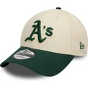 cap-kaareva-beige-adjustable-strap-9forty-colour-block-oakland-athletics-mlb-new-era