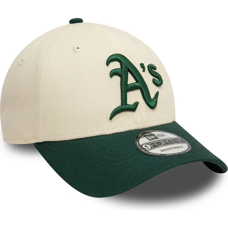 lippikset-kaareva-beige-saadettava-nauha-9forty-colour-block-oakland-athletics-mlb-new-era lippikset-kaareva-beige-saadettava-nauha-9forty-colour-block-oakland-athletics-mlb-new-era
