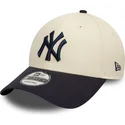 lippikset-kaareva-beige-saadettava-nauha-9forty-colour-block-new-york-yankees-mlb-new-era