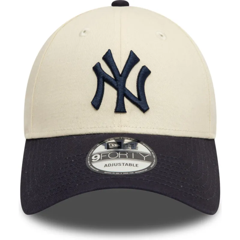 lippikset-kaareva-beige-saadettava-nauha-9forty-colour-block-new-york-yankees-mlb-new-era lippikset-kaareva-beige-saadettava-nauha-9forty-colour-block-new-york-yankees-mlb-new-era