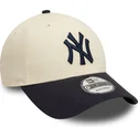 lippikset-kaareva-beige-saadettava-nauha-9forty-colour-block-new-york-yankees-mlb-new-era