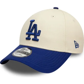 Lippikset kaareva beige säädettävä nauha 9FORTY Colour Block Los Angeles Dodgers MLB New Era
