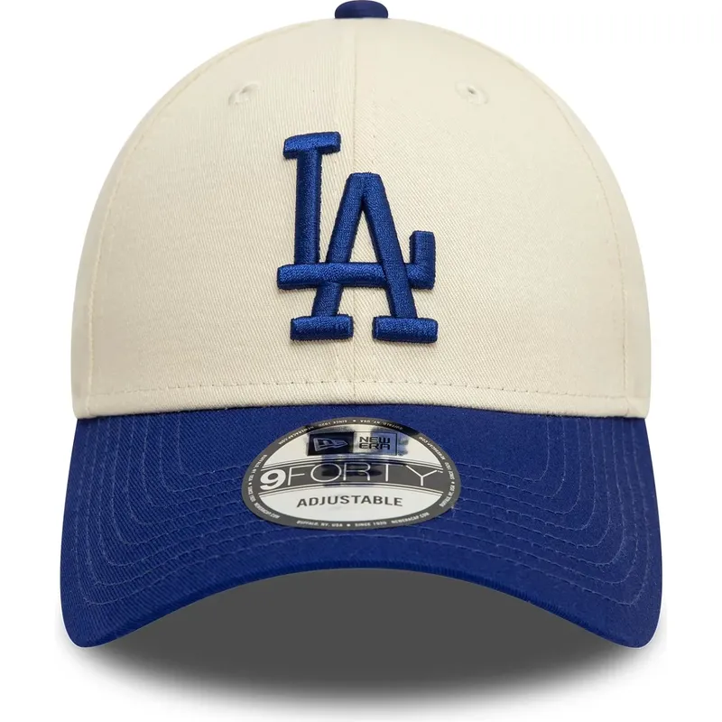 lippikset-kaareva-beige-saadettava-nauha-9forty-colour-block-los-angeles-dodgers-mlb-new-era