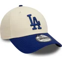 lippikset-kaareva-beige-saadettava-nauha-9forty-colour-block-los-angeles-dodgers-mlb-new-era