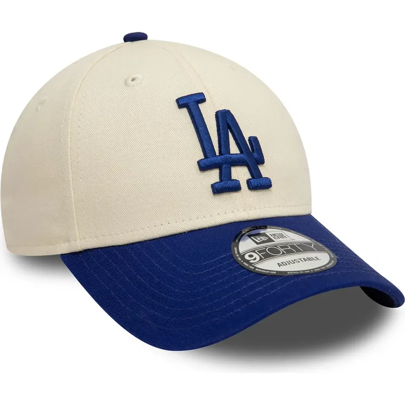 lippikset-kaareva-beige-saadettava-nauha-9forty-colour-block-los-angeles-dodgers-mlb-new-era