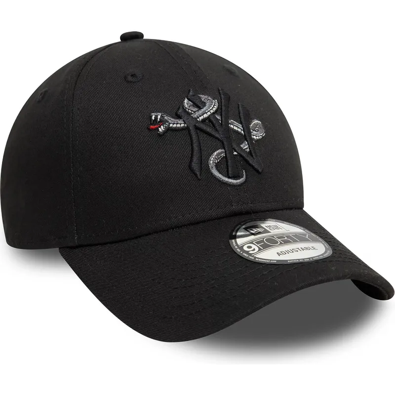lippikset-kaareva-musta-saadettava-nauha-9forty-icon-new-york-yankees-mlb-new-era