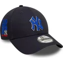 lippikset-kaareva-laivastonsininen-saadettava-nauha-9forty-side-patch-new-york-yankees-mlb-new-era