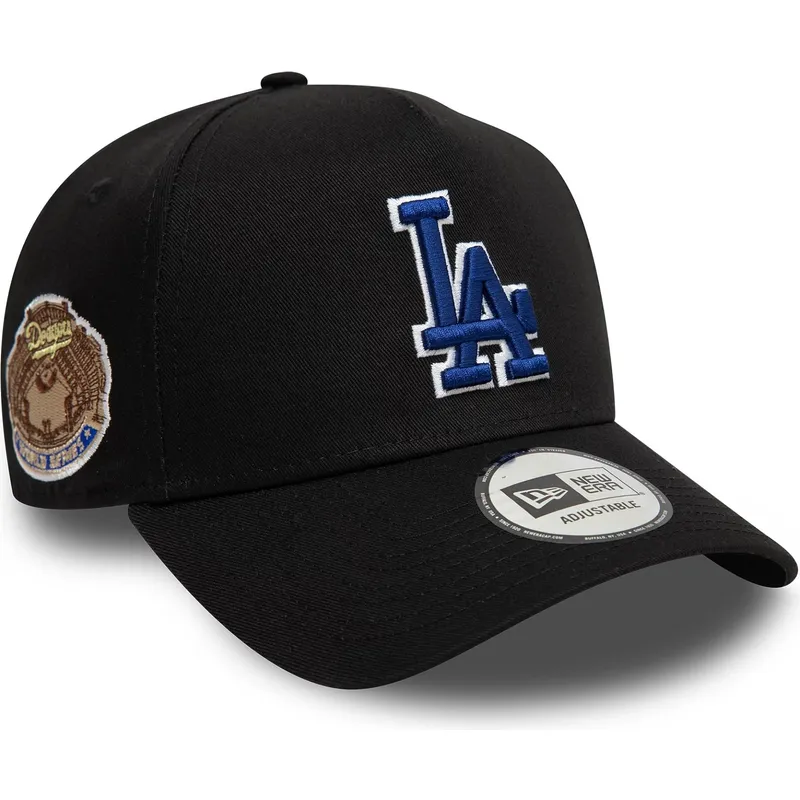 lippikset-kaareva-musta-snapback-9forty-a-frame-world-series-patch-los-angeles-dodgers-mlb-new-era