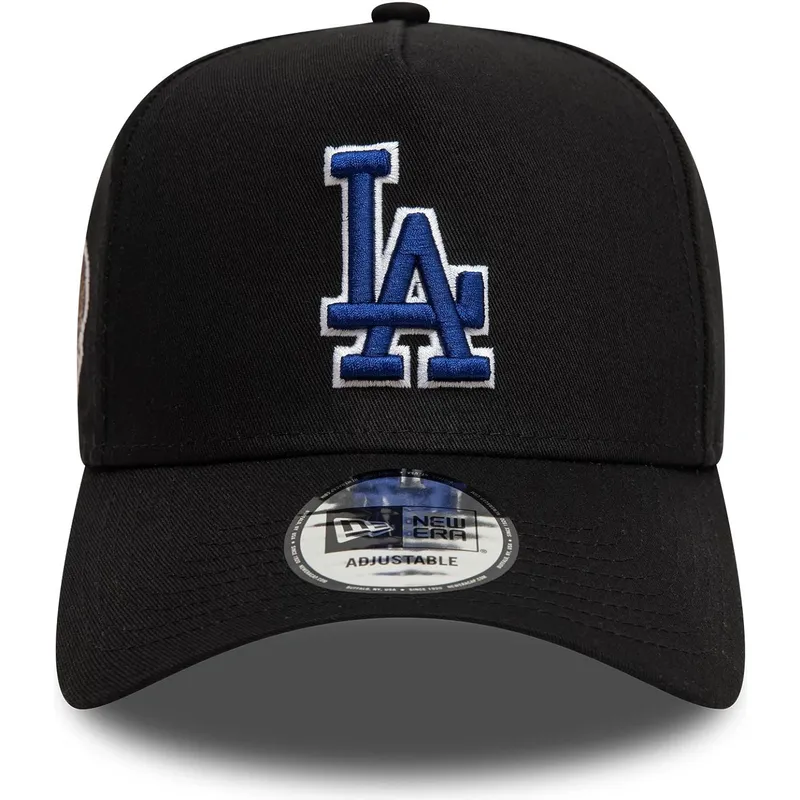 lippikset-kaareva-musta-snapback-9forty-a-frame-world-series-patch-los-angeles-dodgers-mlb-new-era